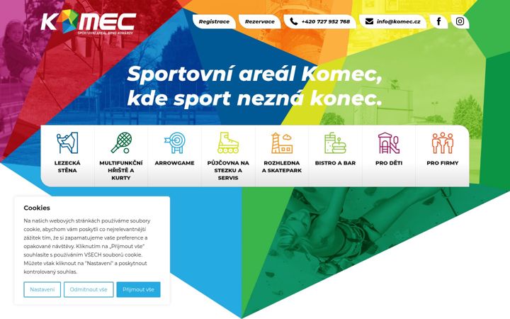 Screenshot of komec.cz