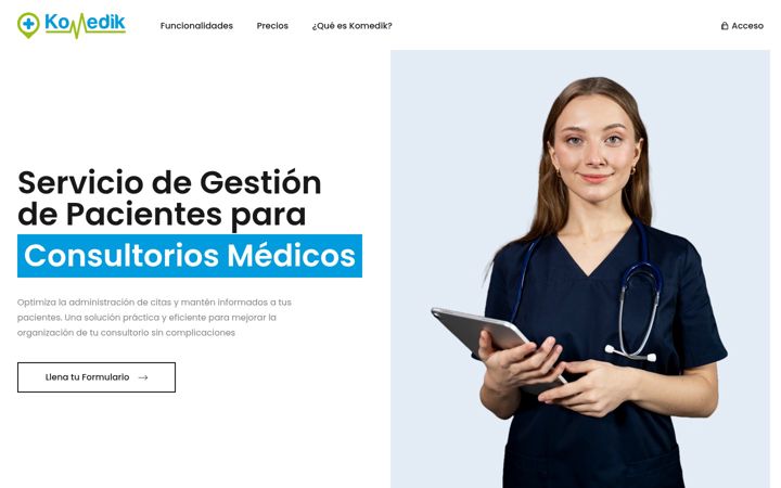 Screenshot of komedik.com