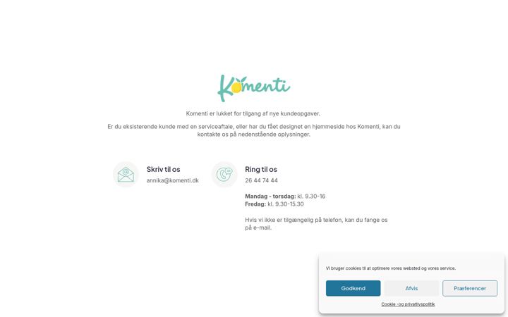 Screenshot of komenti.dk