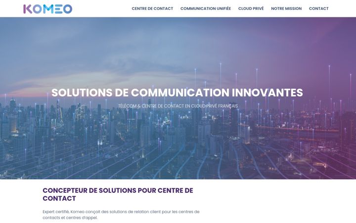 Screenshot of komeo.fr