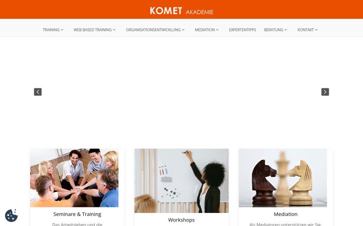 Screenshot of komet-braunschweig.de