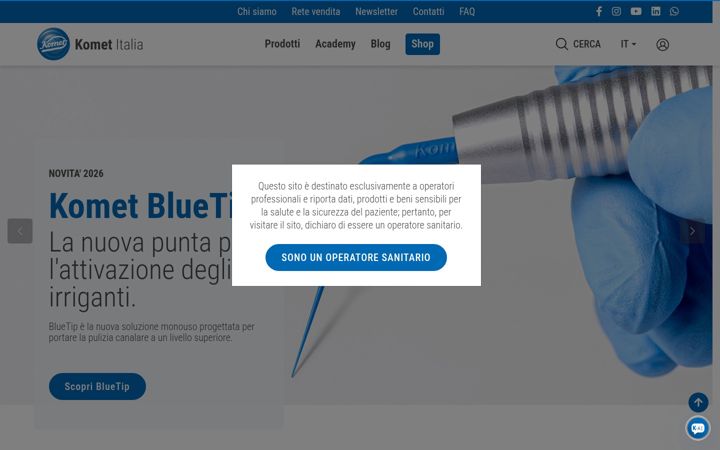 Screenshot of kometacademy.it