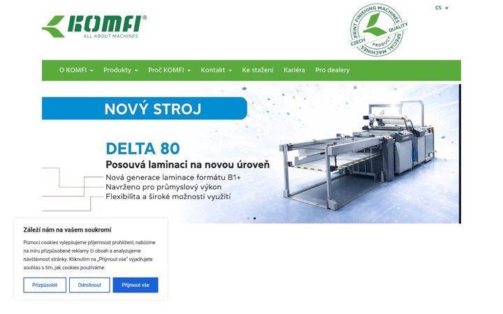 Screenshot of komfi.cz