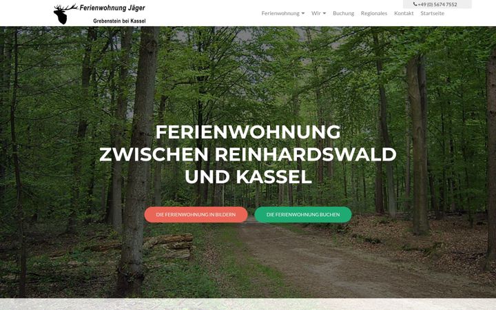 Screenshot of komfort-fewo-grebenstein.de