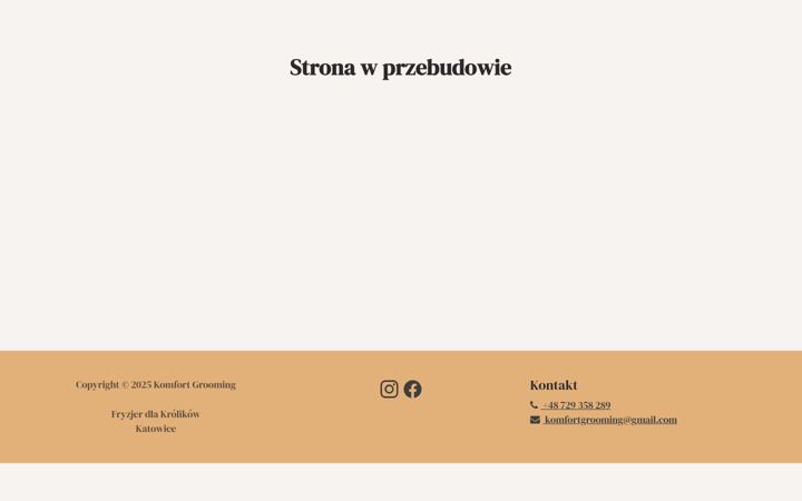 Screenshot of komfort-grooming.pl