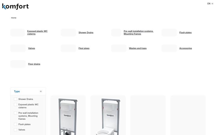 Screenshot of komforteurope.eu