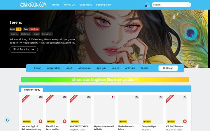 Screenshot of komiktoon.space
