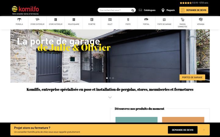 Screenshot of komilfo.fr