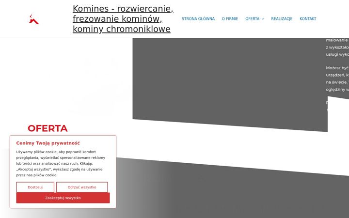 Screenshot of komines.pl