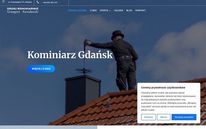 Screenshot του kominiarz-gdansk.com