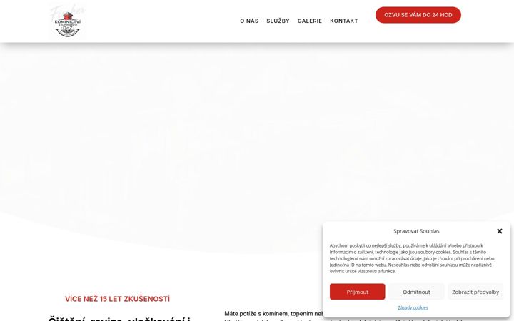 Screenshot of kominictvi-daz.cz