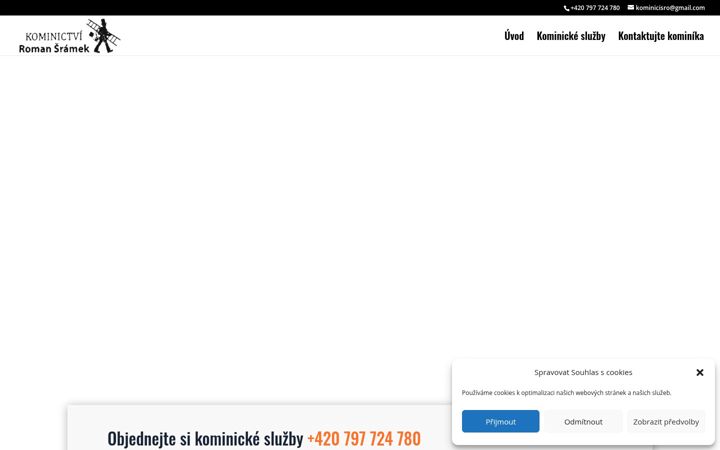 Screenshot of kominictvi-sramek.cz