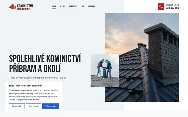 Screenshot of kominictvijechort.cz