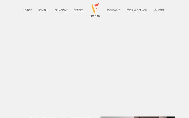 Screenshot of kominkizespiekow.pl