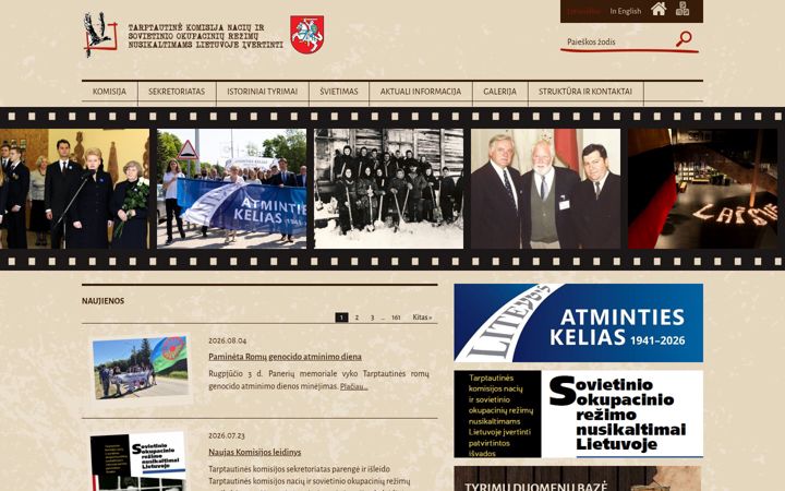 Screenshot of komisija.lt