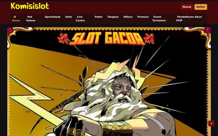 Screenshot of komisislot.org