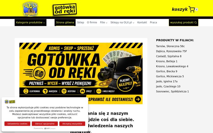 Screenshot of komismadej.pl