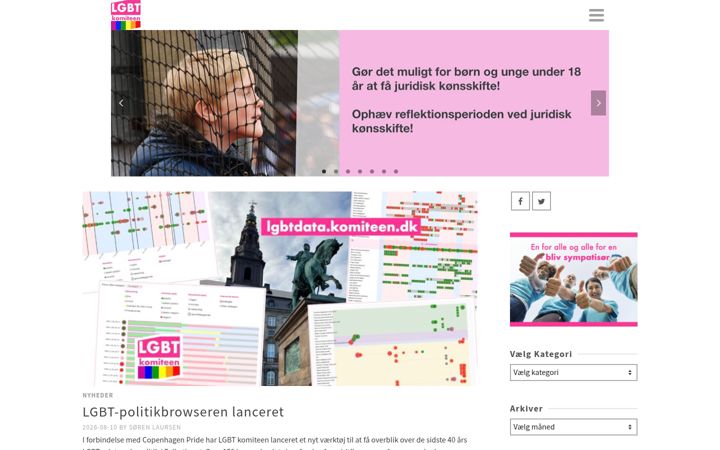 Screenshot of komiteen.dk