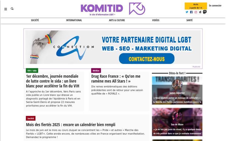 Screenshot of komitid.fr