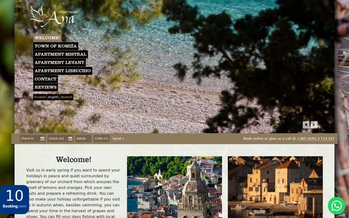 Screenshot von komiza-ana.com