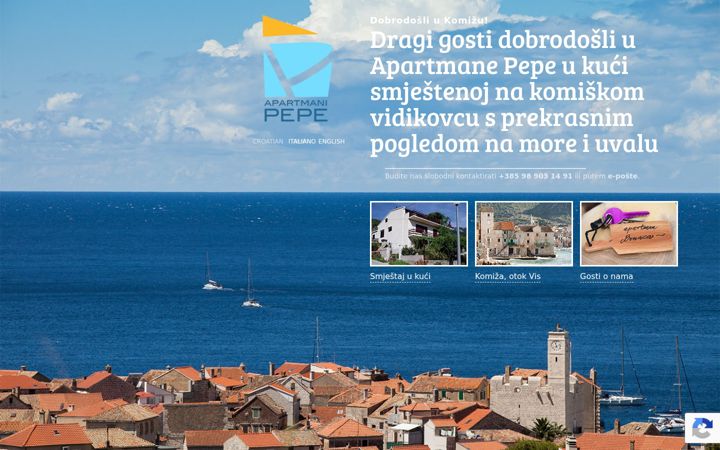 Screenshot von komiza-pepe.com