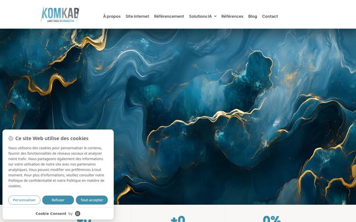 Screenshot of komkab.fr