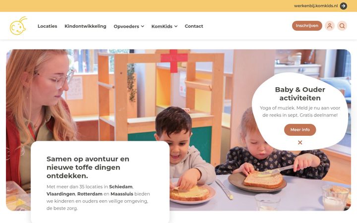 Screenshot of komkids.nl
