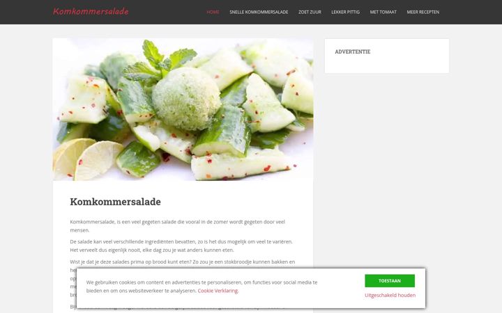 Screenshot von komkommersalade.com