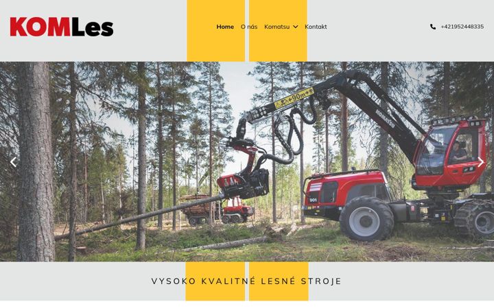 Screenshot of komles.sk