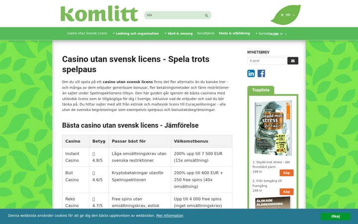 Screenshot of komlitt.se