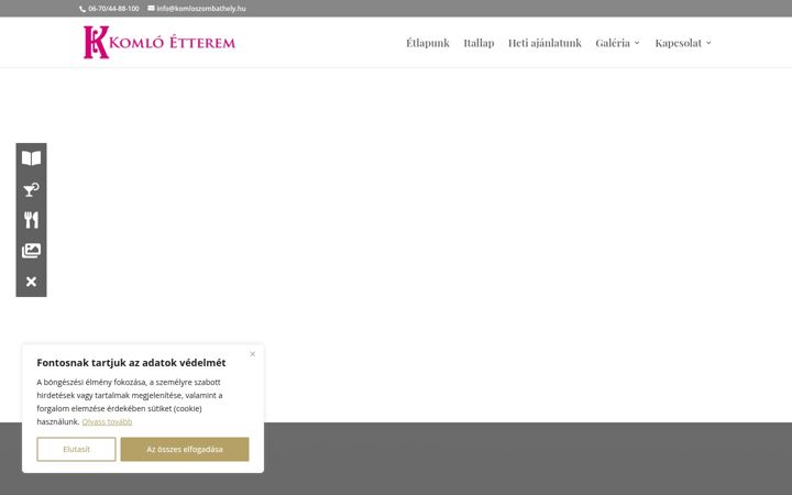 Screenshot of komloszombathely.hu