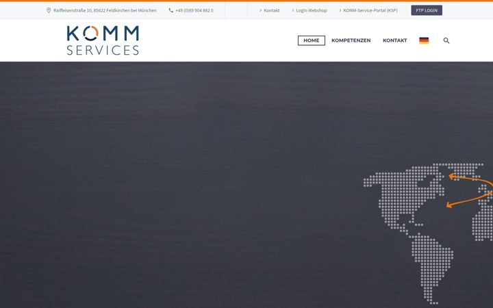 Screenshot von komm-services.com