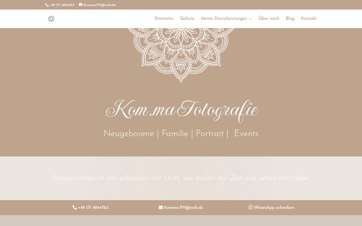Screenshot of komma-fotografie.de