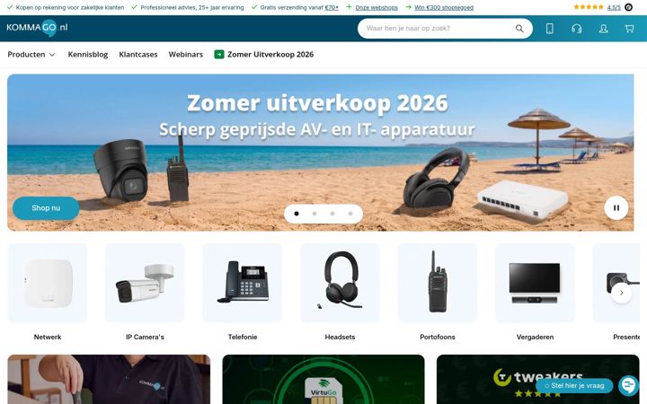 Screenshot of kommago.nl