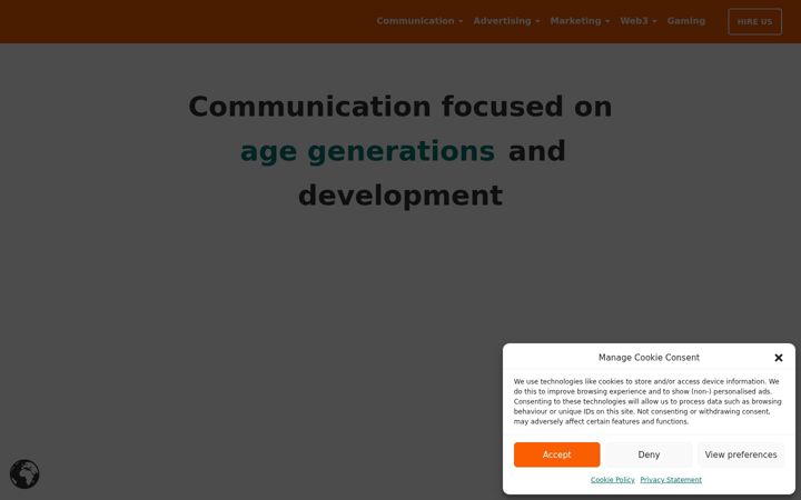 Screenshot von kommieagency.com