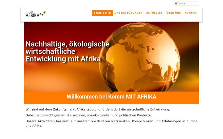Screenshot of kommmit-afrika.de
