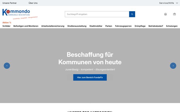 Screenshot of kommondo.de