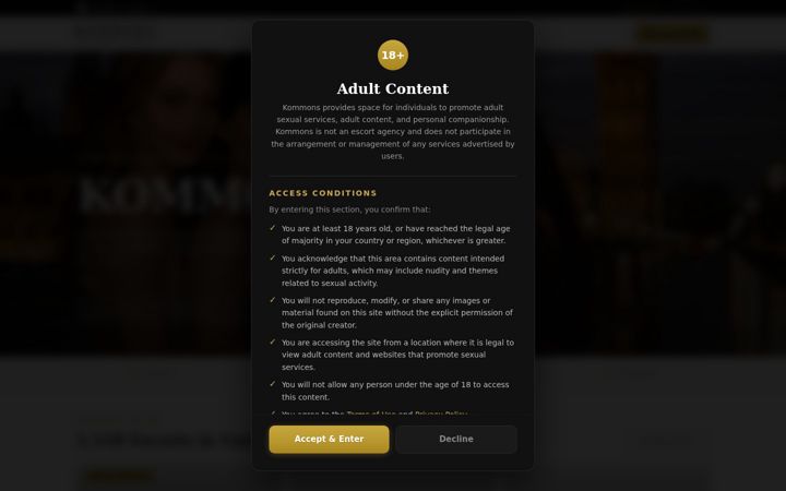 Screenshot of kommons.com