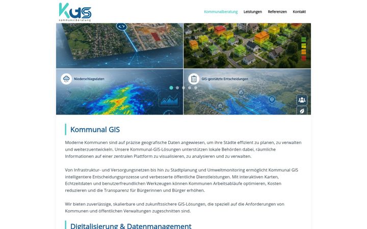 Screenshot of kommunal-gis.de