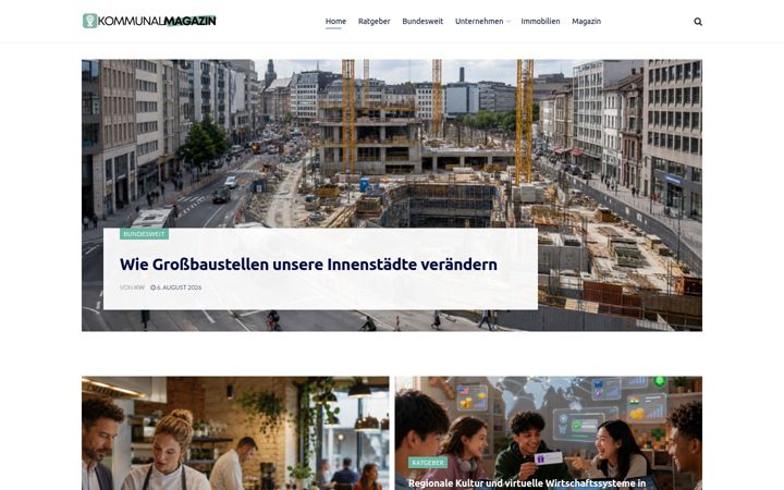 Screenshot of kommunal-magazin.de