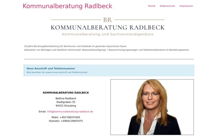 Screenshot of kommunalberatung-radlbeck.de
