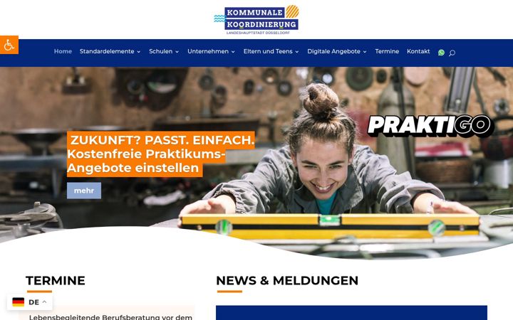 Screenshot von kommunale-koordinierung.com