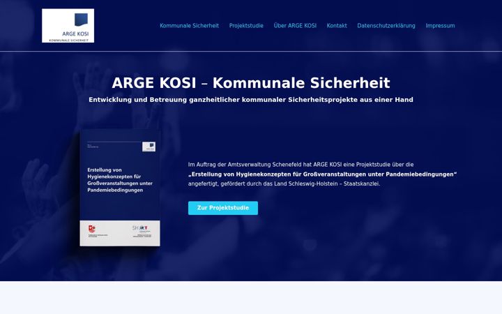 Screenshot of kommunalesicherheit.de