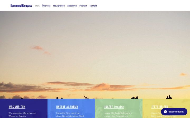 Screenshot of kommunalkompass.at