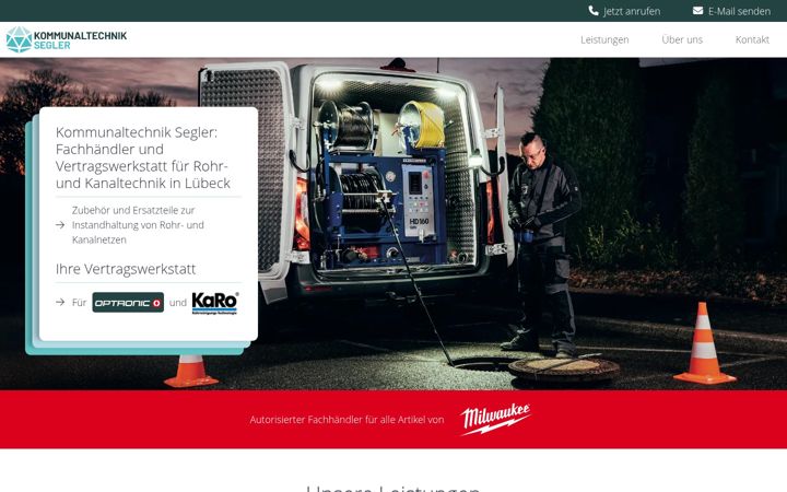 Screenshot of kommunaltechnik-segler.de