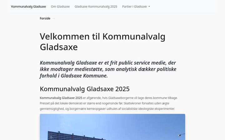 Screenshot of kommunalvalg-gladsaxe.dk