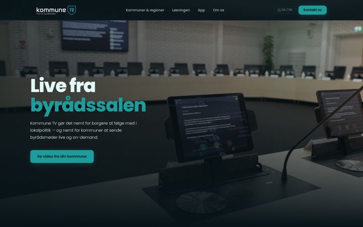 Screenshot of kommune-tv.dk