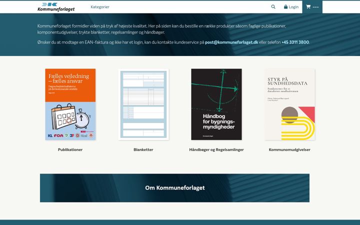 Screenshot of kommuneforlaget.dk