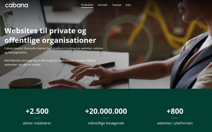 Screenshot of kommuneplatformen.dk