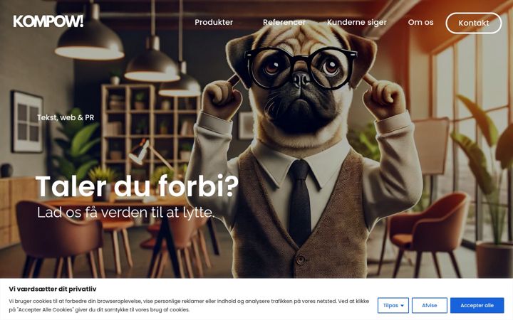 Screenshot of kommunikationspartiet.dk